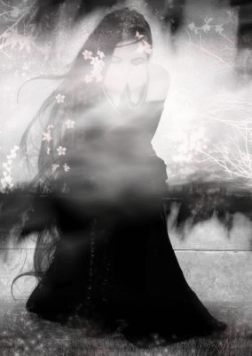 Gif animé gothique femme
